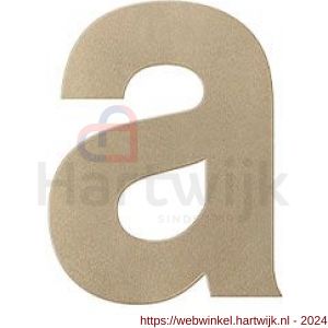 GPF Bouwbeslag Anastasius 9800.A4.0116-a letter A 116 mm Champagne blend - H21010989 - afbeelding 1