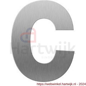 GPF Bouwbeslag RVS 9800.09.0116-c letter C 116 mm RVS geborsteld - H21010726 - afbeelding 1