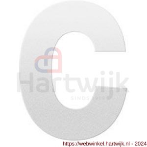 GPF Bouwbeslag ZwartWit 9800.62.0116-c letter C 116 mm wit - H21010814 - afbeelding 1