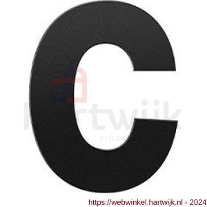 GPF Bouwbeslag ZwartWit 9800.61.0116-c letter C 116 mm zwart - H21010770 - afbeelding 1
