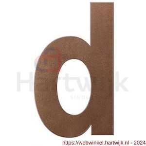 GPF Bouwbeslag Anastasius 9800.A2.0156-d letter D 156 mm Bronze blend - H21010914 - afbeelding 1