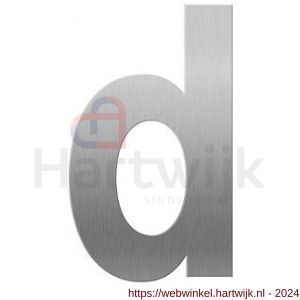 GPF Bouwbeslag RVS 9800.09.0156-d letter D 156 mm RVS geborsteld - H21010738 - afbeelding 1