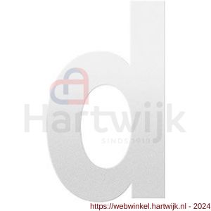 GPF Bouwbeslag ZwartWit 9800.62.0156-d letter D 156 mm wit - H21010826 - afbeelding 1