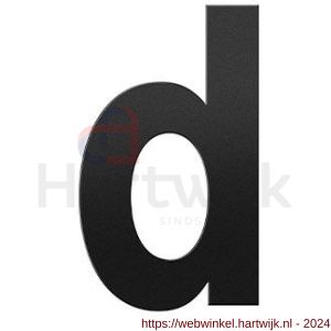 GPF Bouwbeslag ZwartWit 9800.61.0156-d letter D 156 mm zwart - H21010782 - afbeelding 1