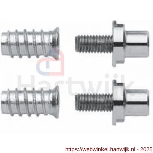 Mandelli1953 Kit 1 bevestiging blind geschroefd voor houten deuren - H21020523 - afbeelding 1