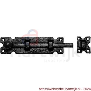 Kirkpatrick KP0812 deurschuif 279x57 mm smeedijzer zwart - H21000112 - afbeelding 1