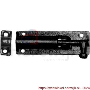 Kirkpatrick KP1154 deurgrendel 101x35 mm smeedijzer zwart - H21000087 - afbeelding 1