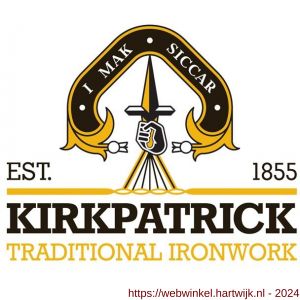 Kirkpatrick KP1637 kajuithaak smeedijzer zwart 152 mm - H21000017 - afbeelding 2