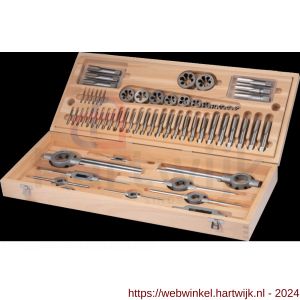 International Tools 29.120 Eco Pro set draadsnijden in houten cassette M5-M30 - H40514142 - afbeelding 1