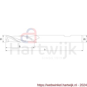 Phantom 32.520 HSS-E schachtfrees 2-snijder lang type N 5x13 mm - H40517693 - afbeelding 2