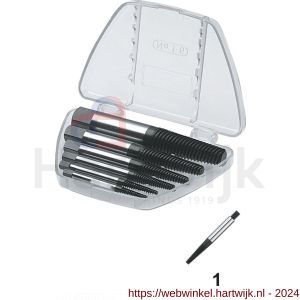 International Tools 29.300Q Eco set draadeinduithalers nummer 1-6 Quadrobox met ophangoog - H40500295 - afbeelding 1