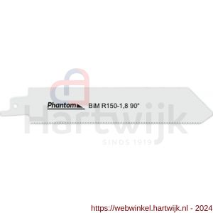 Phantom 64.600 bi-metaal reciprozaag R150-1‚8 90 graden set 5 stuks - H40528523 - afbeelding 1