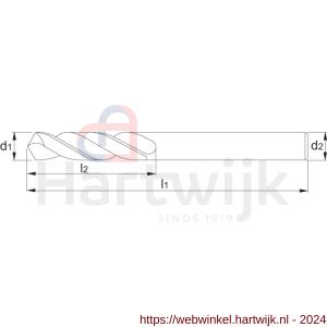 International Tools 11.100 Eco HSS spiraalboor DIN 1897 gewalst 6‚0 mm - H40504952 - afbeelding 2