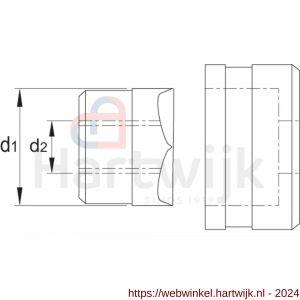 Phantom 67.130 gatenpons met 3-voudig splijtstempel voor hand- en hydraulisch gebruik roestvaststaal exclusief bout 40‚5 mm - H40500670 - afbeelding 2