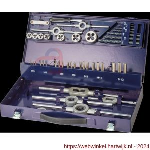 International Tools 29.130 Eco Pro HSS set draadsnijden in stalen cassette M3-M12 - H40527269 - afbeelding 1
