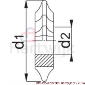 Phantom 38.500 HSS moduulfrees DIN 3972 drukhoek 20 graden Modul 2‚75 nummer 7 - H40516961 - afbeelding 2