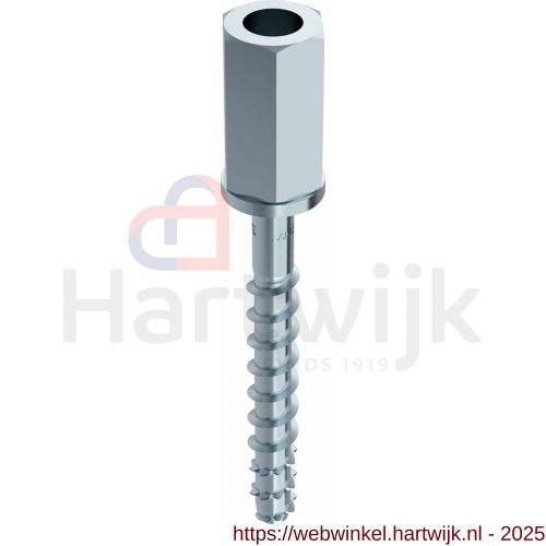 Heco Multi-Monti-Plus I binnendraad schroefanker 7,5x60 mm SW 13 zeskantkop verzinkt blauw A2K 40 stuks VARIANTA verpakking - H50802116 - afbeelding 1