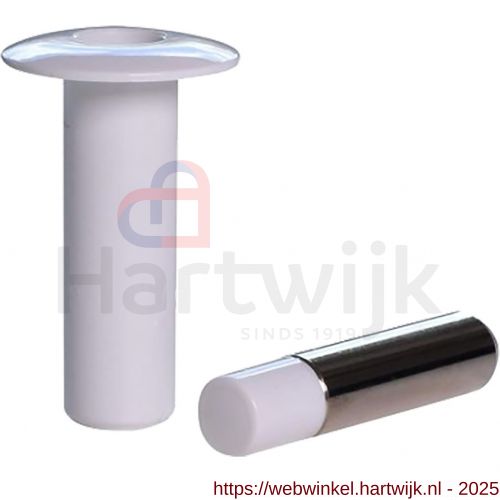 Henderson FSW/W Fantom automatische draaideur stop wit - H20301223 - afbeelding 1