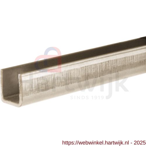 Henderson 100/3000 schuifdeurbeslag ondergeleiderail U-profiel 3000 mm verzinkt staal - H20301010 - afbeelding 1