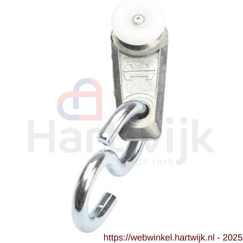 Henderson 288H schuifdeurbeslag 280-Husky hangrol met S-haak voor rail 280(A) - H20301019 - afbeelding 1
