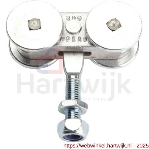 Henderson 56MV/S schuifdeurbeslag 290 hangrol met draadeind stalen body voor rail 290 - H20300523 - afbeelding 1