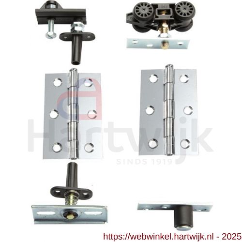 Henderson HF2/40 vouwdeurbeslag Husky Folding 2 vleugels-pakket 40 kg - H20300847 - afbeelding 1