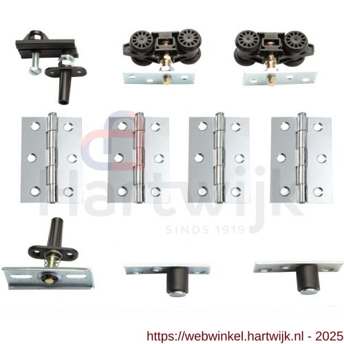 Henderson HF4/40 vouwdeurbeslag Husky Folding 4 vleugels-pakket 40 kg - H20300850 - afbeelding 1