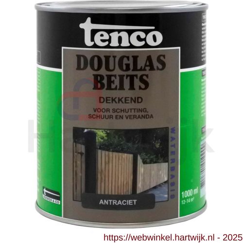 Tenco Douglasbeits dekkend antraciet 1 L blik - H40710396 - afbeelding 1