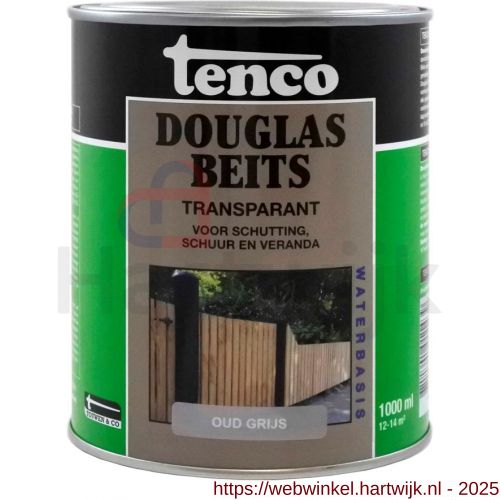 Tenco Douglasbeits transparant oud grijs 1 L blik - H40710463 - afbeelding 1
