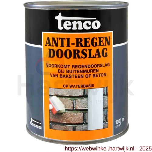 Tenco Anti-Regendoorslag buitenmuur coating waterbasis blank 1 L blik - H40710321 - afbeelding 1