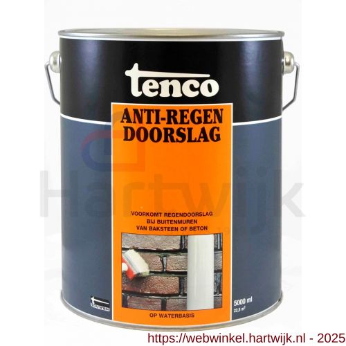 Tenco Anti-Regendoorslag buitenmuur coating waterbasis blank 5 L blik - H40710322 - afbeelding 1