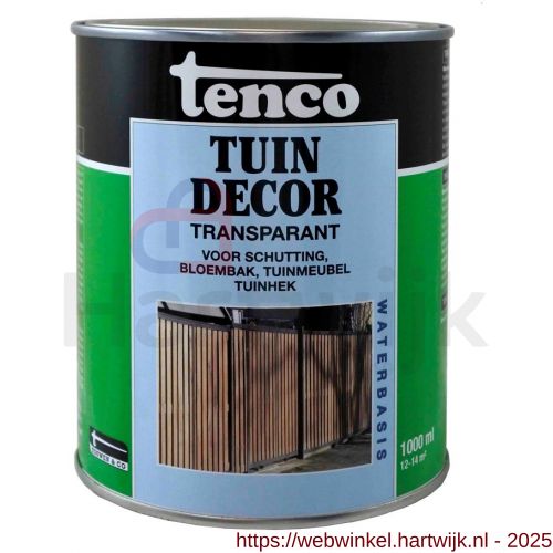 Tenco Tuindecor tuinbeits transparant natuurbruin 1 L blik - H40710430 - afbeelding 1