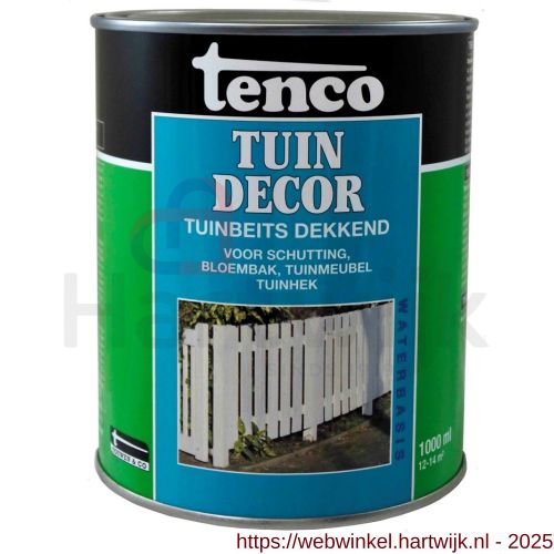Tenco Tuindecor beits dekkend monumenten groen 1 L blik - H40710412 - afbeelding 1