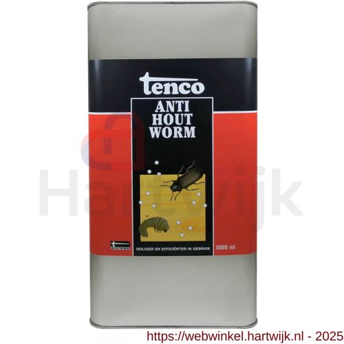 Tenco Anti-Houtworm kleurloos blank 5 L blik - H40710316 - afbeelding 1