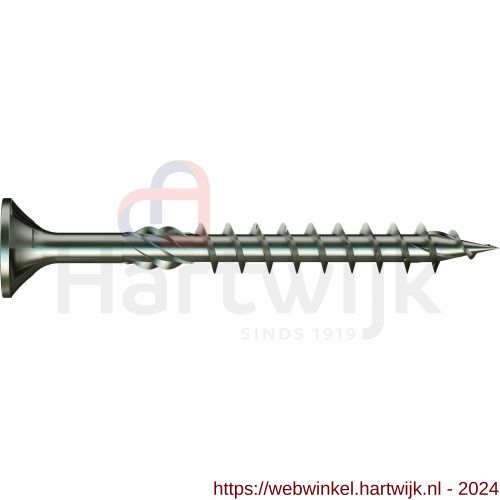 SilverMate 816 spaanplaatschroef platkop deeldraad 4.0x60/37 mm Torx TX 20  staal gehard verzinkt 816.40060.1022 H50000689 kopen