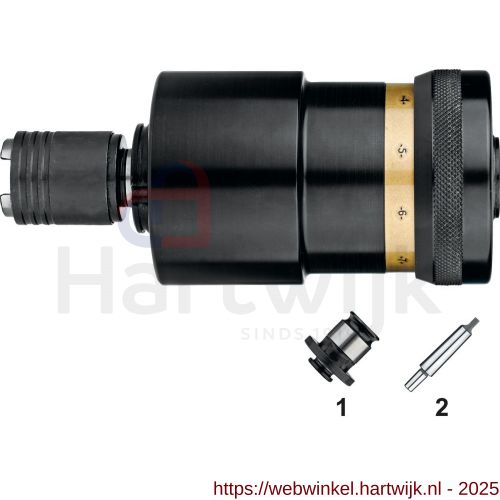 Phantom 81.545 tapapparaat met omkeerinrichting met druk- en trekcompensatie met instelbare slipkoppeling voor gebruik met tapinzetstukken grootte 1‚5 M8-M20 M20 - H40503157 - afbeelding 1