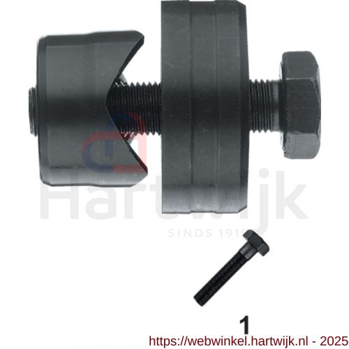 Phantom 67.250 gatenpons sanitair met bout 35 mm - H40500678 - afbeelding 1