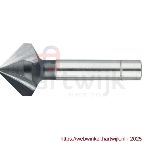 Phantom 42.554Q HSS-E vari verzinkboor DIN 335-C 90 graden 3 snijkanten TiAlN 25 mm Quadrobox met ophangoog - H40512245 - afbeelding 1